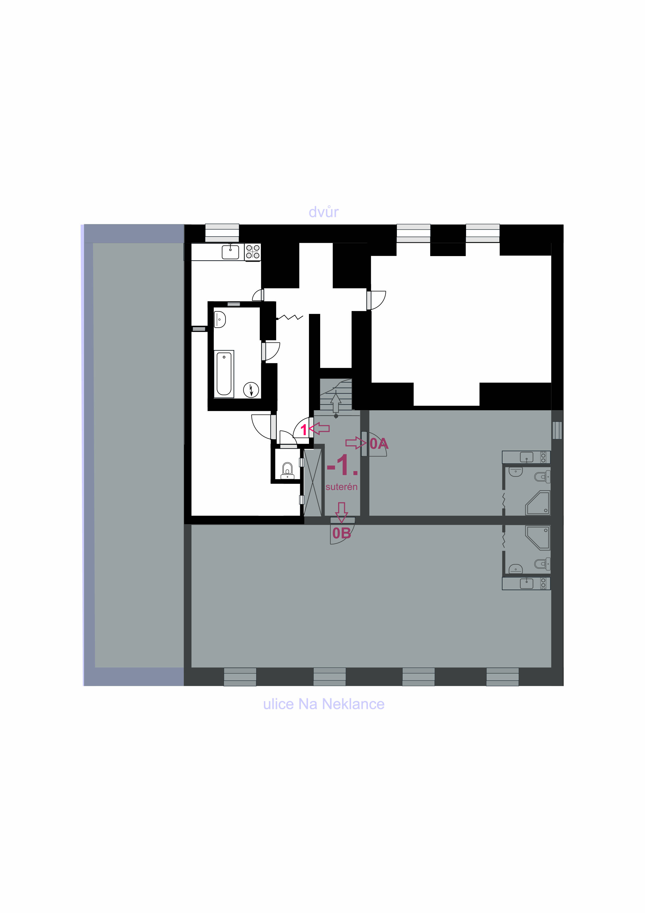 Půdorys bytu 1